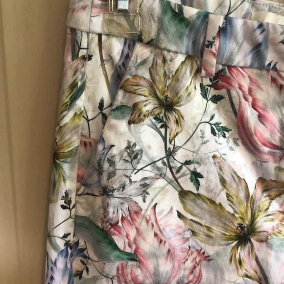 H&M Womans Floral Jeans Size 8 - Picture 2 of 7